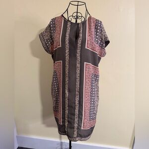 NIC + ZOE Multi Patterned Dress Size Medium
